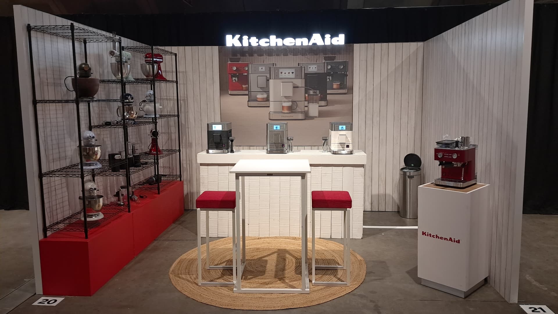 Beursstand gebouwd door De Decorkliniek voor KitchenAid